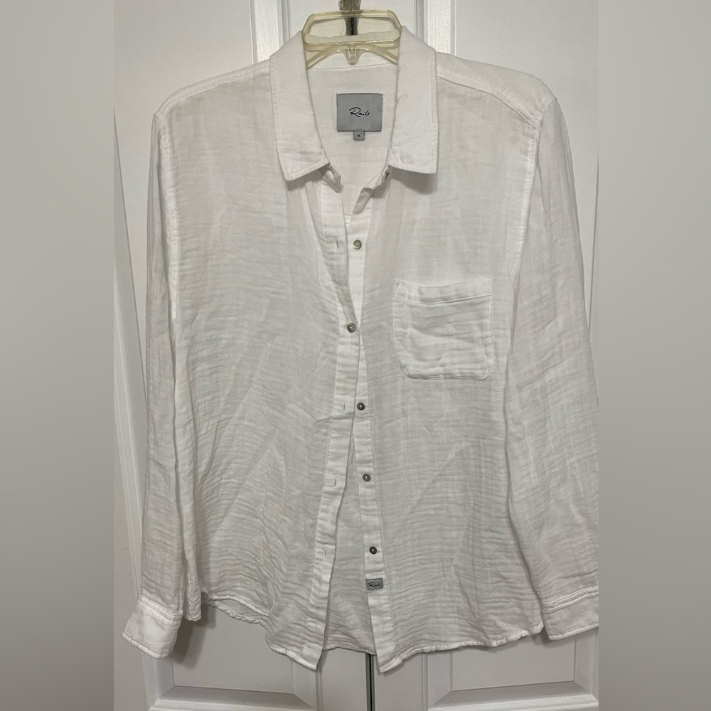 RAILS Ellis Button-Down Long Sleeve Solid Shirt Size XL - Picture 4 of 10